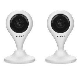 XODO E4 Wireless Security Camera - Full HD 1080P Home Security Camera Baby Monitor - Sound Detection - Video Playback - WiFi Home Indoor Camera for Dog/Pet/Nanny - Night Vision - 2 Way Audio - 2 Pack…