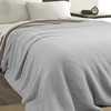 JOOJA Grey Blanket Warm Queen Size Fuzzy Knitted Blanket, Oversized