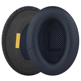 Linkidea Replacement Ear Pads Compatible with Bose QC45 QC35 ii Gaming QC15 QC25 AE2 AE2i AE2w SoundTrue SoundLink Around Ear Pads Ear Pads (Protein Leather/Midnight Blue)