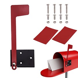 Professional Multi-Directional Mailbox Flag - Galvanized Steel Replacement Flag Kit - Tool Free Installation - Suitable for Wall-Mount and Post-Mount Mailboxes - Made of Heavy Duty Metal Material