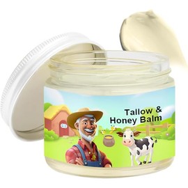 Tallow & Honey Balm,Beef Tallow Skin Care,Beef Tallow for Skin