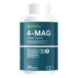 💊⚡ Wellthy 4-Mag 300 Caps | 4 Tipos de Magnesio para Energía, Relajación & Bienestar 🧠💪🌙
