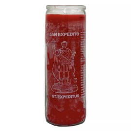 Veladora - Vela San Expedito -Saint Expeditus  Prayer and Religious Candle
