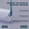 Framed Shower Door Bottom Seal, 3/16" x 39" Glass Door