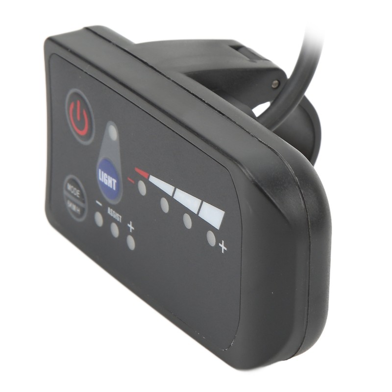 Electric Bike Power Display Meter Waterproof 5 Pin Interface ABS