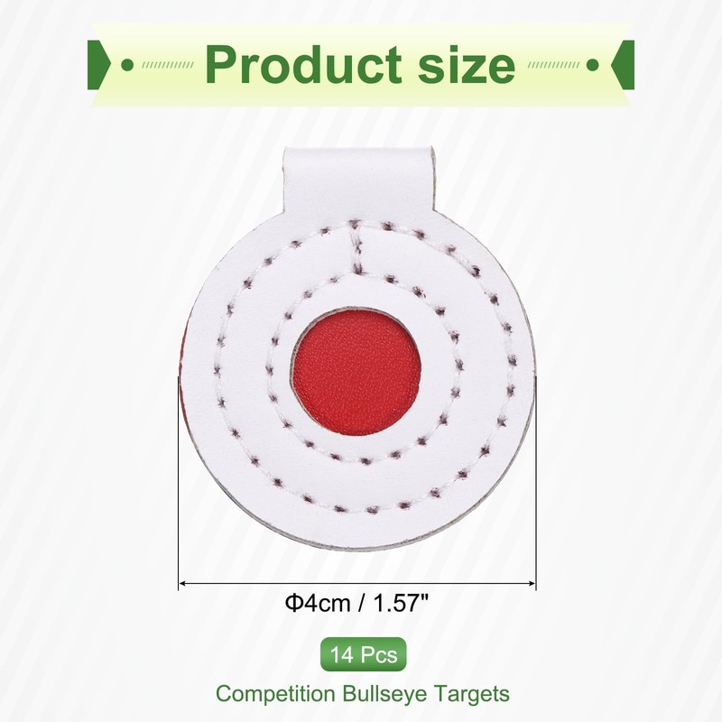 PATIKIL Microfiber Bullseye Targets 4cm, 14Pcs Competition Game Target Shooting