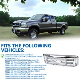 Perfit Liner Front Grille Grill Chrome 1999-2004 Fits FORD F250 F350 Super Duty | 2000-2005 FORD Excursion F81Z8200 FO1200417