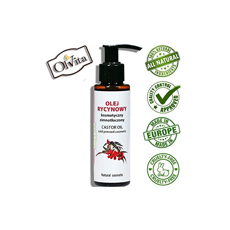 Ol’Vita: Cold Pressed Castor Oil – Eyelashes Eyebrows and Hair