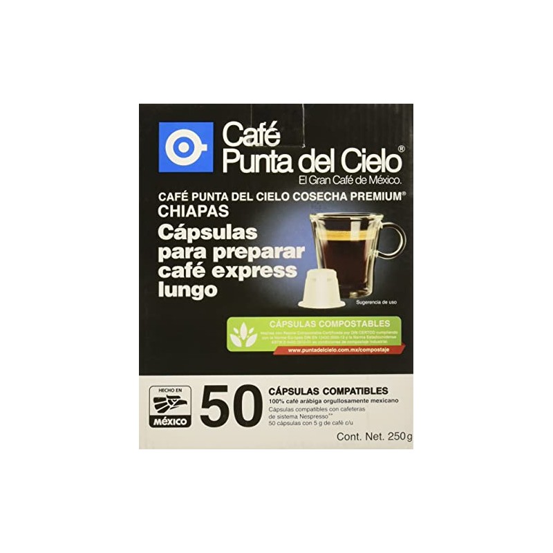 Café Punta del Cielo, Cápsulas Para Preparar Café Express Lungo