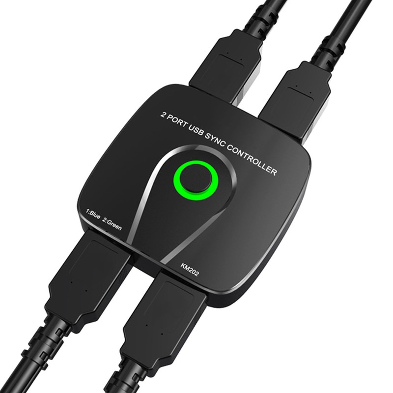 2 in 1 USB Switch Selector Multifunctional Stable Transmission KM