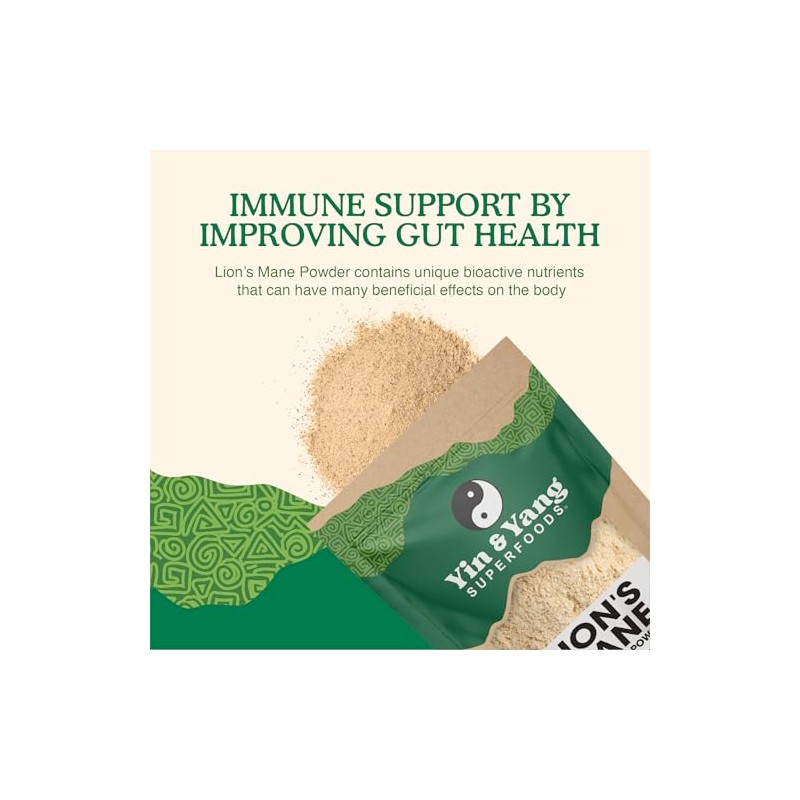 Organic Lion's Mane Powder 250g | Full-Spectrum Extract | Focus