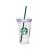 Starbucks Grande Insulated Travel Tumbler 16 OZ Double Wall Acrylic