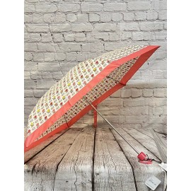 Coach Mini Umbrella In Badlands Floral Print GOLD/CHALK MULTI- (New)