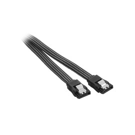 CableMod ModMesh Sleeved SATA 3 Cable (Carbon, 30cm)