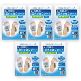 Just Paste and Sleep Refreshing Sheets, Tree Sap Sheet, Foot Sheet, 36 Sheets, Ion (Set of 5)