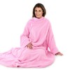 Autumn Faith Snuggle Blanket With Sleeves Wrap Around - Pink