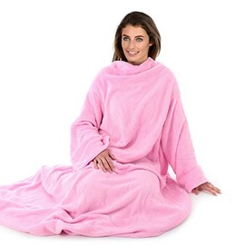 Autumn Faith Snuggle Blanket With Sleeves Wrap Around - Pink (No Pattern)