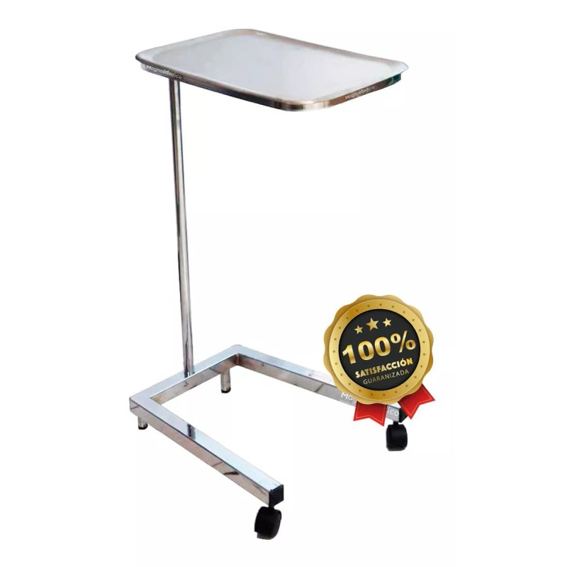 Hemco Mesa Mayo Con Charola Acero Inoxidable Ajustable Uso Rudo