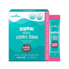Popping Tok Tok Delicious Stress Crush 1 Box 30 Packets Theanine / 팝핑톡톡 맛있는 스트레스 크러쉬 1박스 30포 테아닌