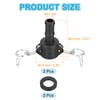 PATIKIL 0.75" Aluminum Cam and Groove Fitting, 2 Pcs Part-C