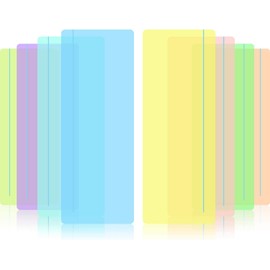 8 Pieces Professional Dyslexia Coloured Reading Overlays And Line | Reading Tracking Rulers for Visual Stress, Dyslexia, Irlens Syndrome, and ADHD