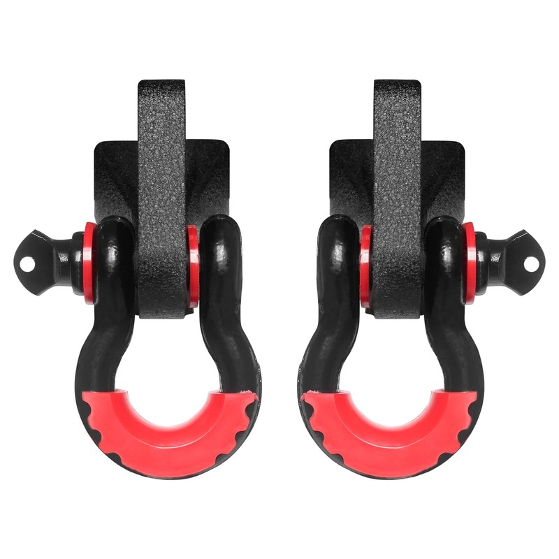 Front Tow Hook Mount Bracket and D-Ring Compatible with 2009-2023