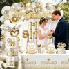 287Pcs Engagement Party Decorations, All-in-one Happy Engagement Decorations with 25