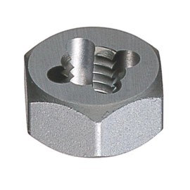 18.0mm - 1.00mm Pitch Carbon Steel Hexagon Rethreading Die - 2 Pieces