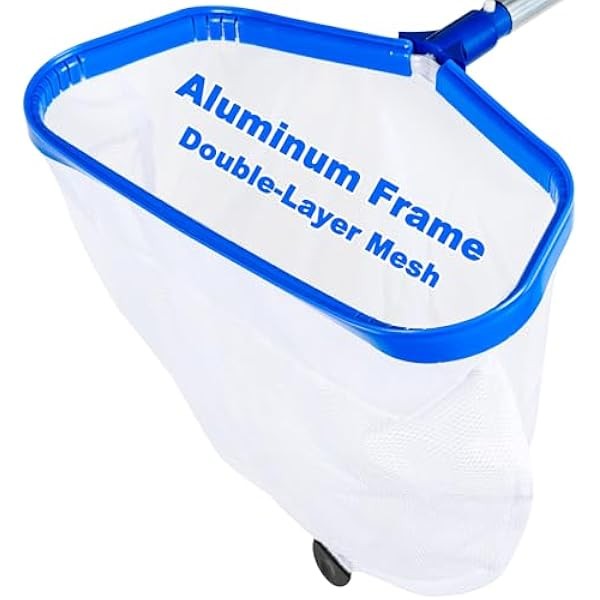 Pool Skimmer Net with Fine Mesh- Heavy Duty Aluminum Frame