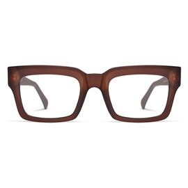 AMOMOMA Retro Square Reading Glasses for Women,Men Blue Light Blocking Computer Readers TR90 AM6137 C3 1.5