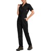 WORK IDEA Women's Short Sleeve Coverall Lightweight Snap-Front Cotton Work