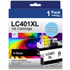 Anemec LC401 XL Black Ink Cartridges High Yield Replacement for