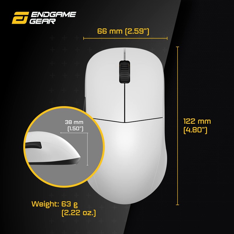 ENDGAME GEAR XM2we Gaming Mouse Wireless White EGG-XM2WE-WHT