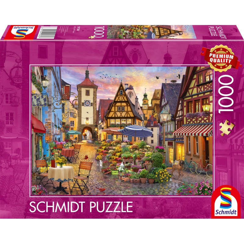 Schmidt Spiele 59760 Romantic Bavaria, Rothenburg ob der Tauber, 1000