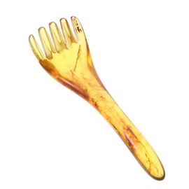 LALAFINA Scalp Care Massage Comb Ergonomic Scraping Tool for Scalp Relaxation and Circulation Resin Five- Design for Daily Use and Hair Growth Support