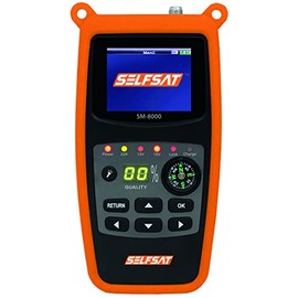 Selfsat SM 8000 Camping Satfinder HD DVB-S + DVB-S2 8PSK SAT Meter EU