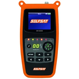 Selfsat SM 8000 Camping Satfinder HD DVB-S + DVB-S2 8PSK SAT Meter EU