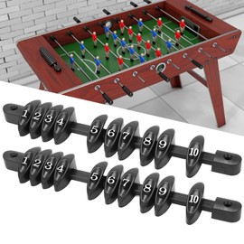 HAOX Foosball Score Keepers, 10 Numbers Plastic 2pcs Foosball Score Counter Lightweight Portable for Standard Foosball Tables