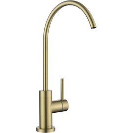AguaStella AS09CB Champagne Gold, Brushed Soft Gold Stainless Steel Kitchen Water Filter Faucet RO Faucet for Most Reverse Osmosis Units or Water Filtration System in Non-Air Gap