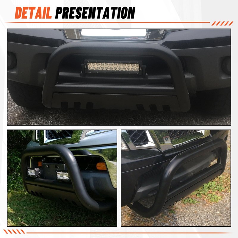 ECOTRIC 3" Bull Bar Compatible with 2005-2007 Pathfinder/ 2005-2015 Xterra/