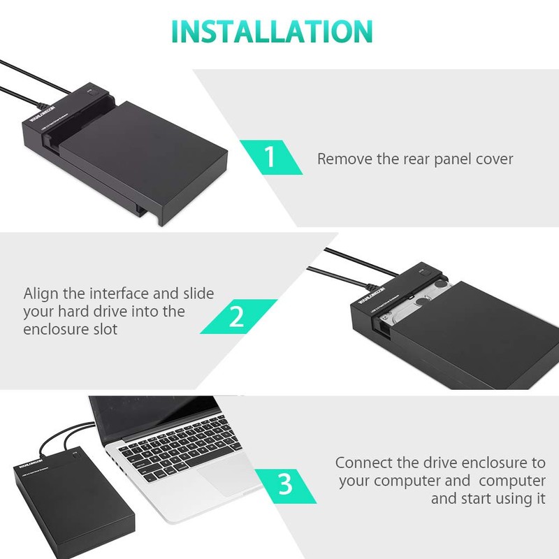 VSVABEFV - Carcasa de disco duro externo de 3.5 pulgadas