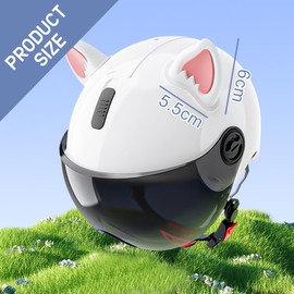 XUZOPIM 3 Pairs of Motocross Helmets Motorcycle Helmet Decoration Ears Cat Ears Motorcycle Helmet Decoration Motorcycle Helmet Cat Ears Corner Helmet Decoration