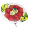 Hand Made Italian Ceramic Round Dinner Plate in Lemon Design