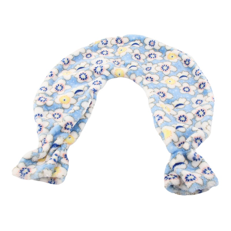 1400ml U Shaped Hot Water Bag Translucent Blue PVC Heating