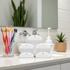 5Pcs White Toothpaste Squeezer,Plastic Toothpaste Tube Squeezer Dispenser,Toothpaste Clips for