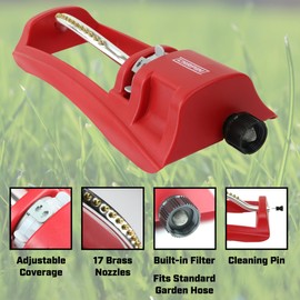 Chapin International Chapin 4990 Lawn Oscillating Sprinkler, Red