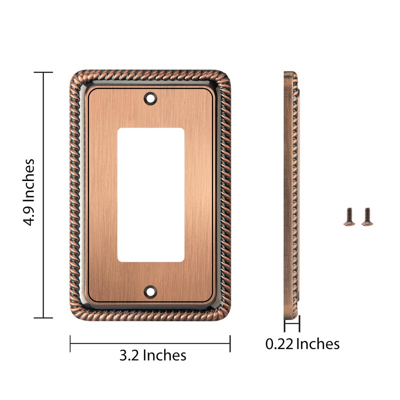 Henne Bery Rope Edge Decorative Wall Plate Switch Plate Outlet