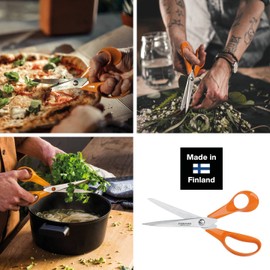 Fiskars Universal Scissors For Right Handed Users, Total Length: 21 cm, Steel/Synthetic Material, Classic, 1000815