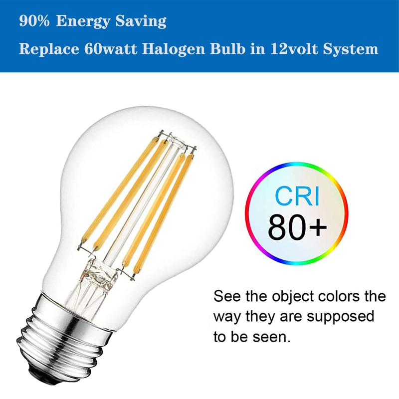 12 Volt Edison Bulb E26 12V LED Bulb Warm White