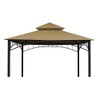 Gazebo Replacement Canopy Roof,Outdoor Grill Shelter Canopy Top Double Tiered